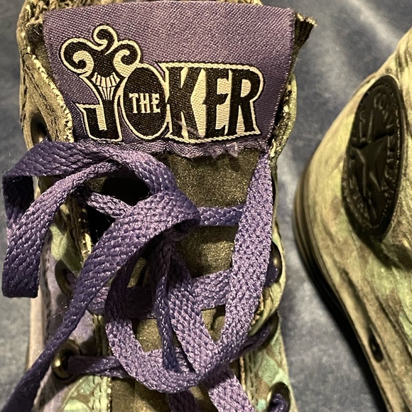 Converse Chuck Taylor All Star High Top Batman DC Joker Size Men's 5 Women’s 7 - Picture 7 of 13